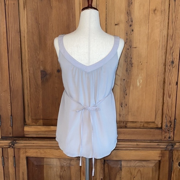 Ecote Urban Outfitters 💯 Silk grey Sleeveless Blouse Sz XS - Picture 7 of 16